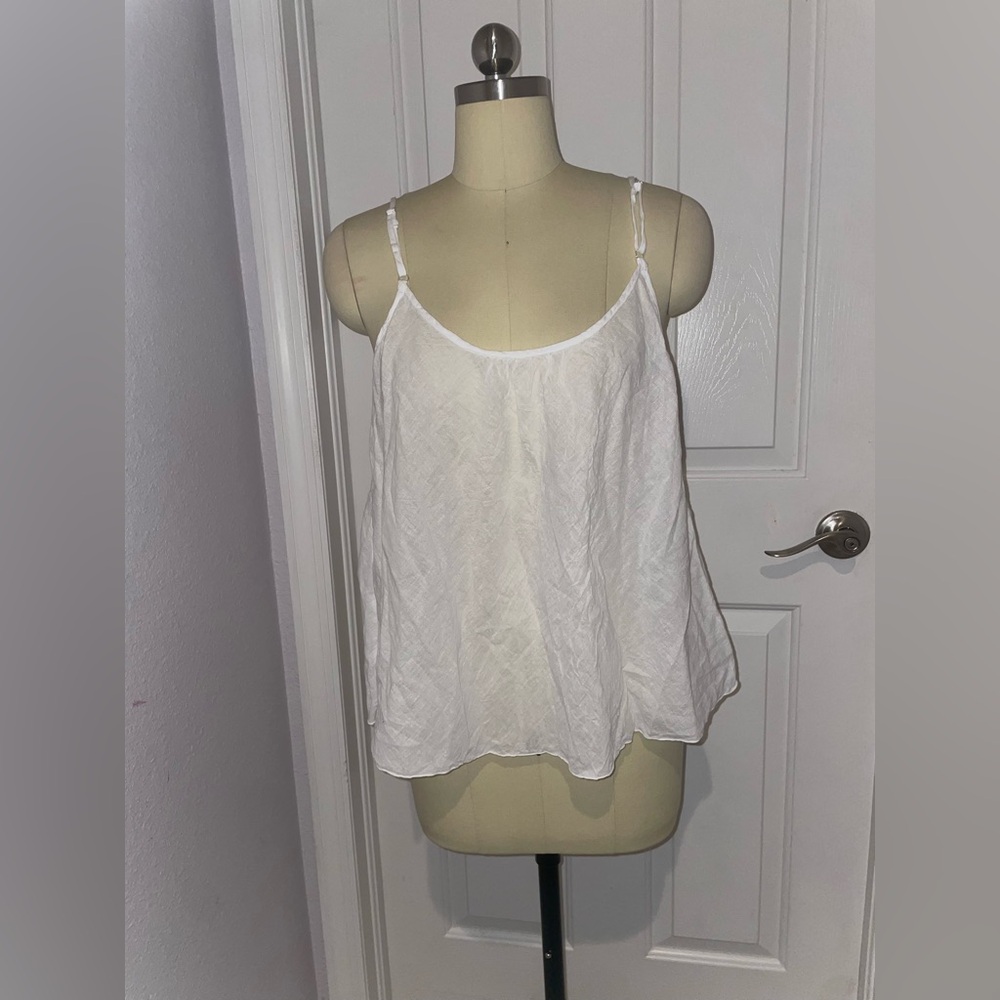JP & Mattie White Cami/Tank Top